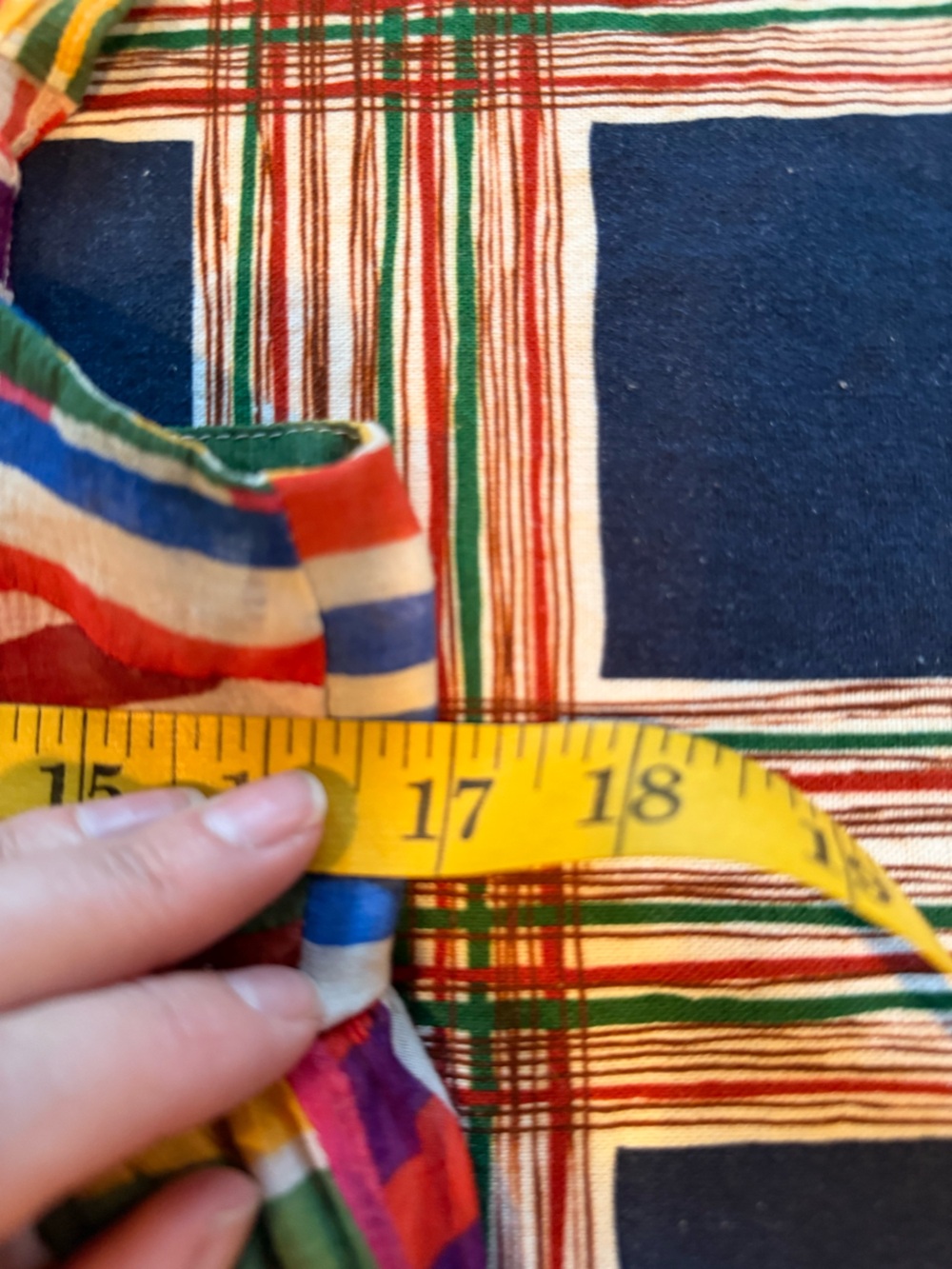 THML Brush Strokes Sundress | Multicolor Abstract Tiered Midi | Size M - Picture 7 of 8